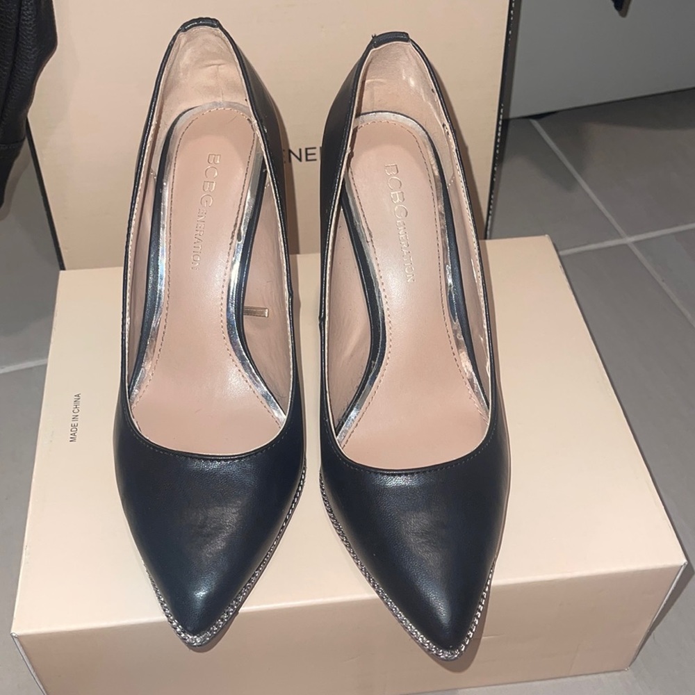 BCBG black pumps